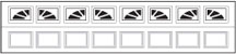 CHI Residential Garage Door Window Insert Sherwood Short
